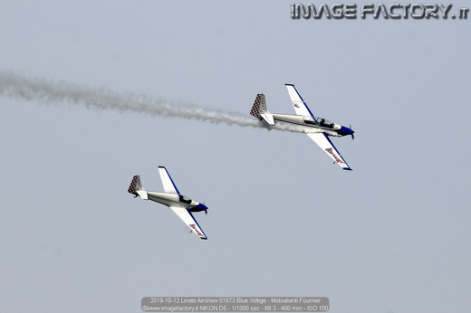 2019-10-12 Linate Airshow 01673 Blue Voltige - Motoalianti Fournier